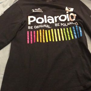 A long sleeve black Polaroid shirt